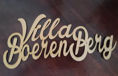 a sign that says villefranche de florentrique at Selfcatering accommodatie Villa BoerenBerg Marloth park, zuid Afrika in Marloth Park