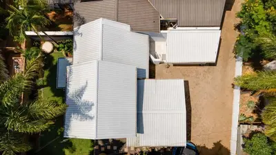 an overhead view of a building with white balconies at Brooklyn Self Catering - walking distance to University of Pretoria in Pretoria