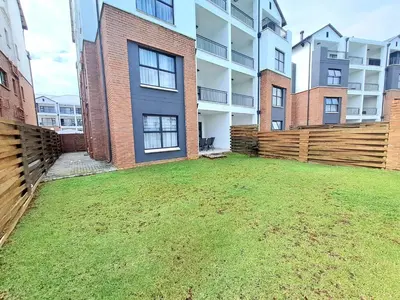 an empty yard in front of a apartment building at The Blyde Crystal Lagoon in Pretoria
