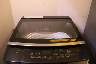 a close up of a toaster oven in a room at Blue Orchid in Midrand