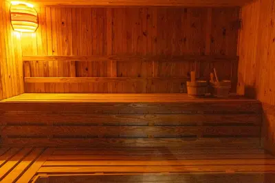 a wooden sauna with a light on top of it at Thaba Bolayi Private Nature Reserve in Musina
