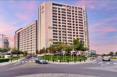 a rendering of a large building in a city at Menlyn Maine Luxury Apartment in Pretoria