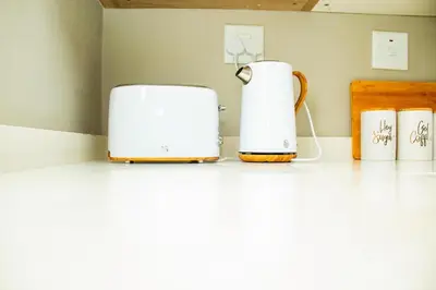 two toasters sitting on top of a counter at Unit 235 at 50 On Lever in Midrand