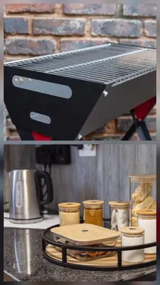 a grill sitting on top of a counter with food at Hippo's Rest in Ellisras
