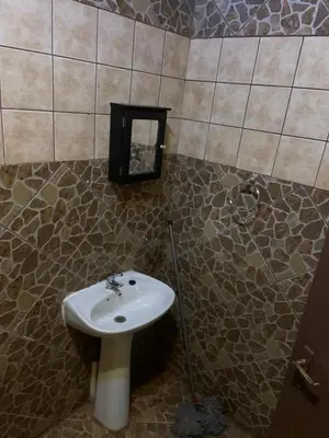 a bathroom with a sink and a mop at Epizone in Mokopane