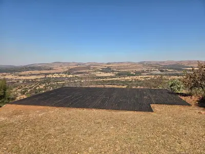 a view from the top of the roof of a house at Eagles View in Hartbeespoort