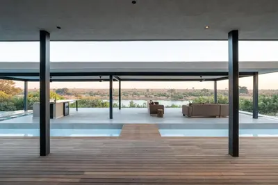 a view from the roof of a house at Sajema River Lodge in Hectorspruit