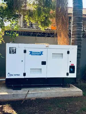 a large white utility box sitting on the ground at Kioma guest house mahwelereng in Mokopane