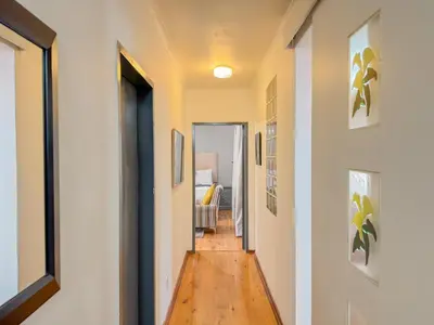 a hallway with a hallway leading to a bedroom at Berry Bliss Haven in Pretoria