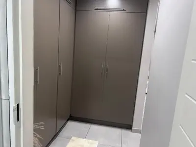 a walk in closet with two closets in a room at Private Space in a House in Pretoria