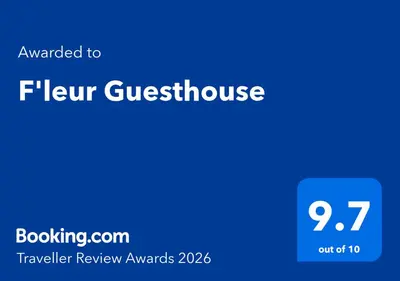 a blue screen with the text emailed to aotton guest house at F'leur Guesthouse in Mokopane