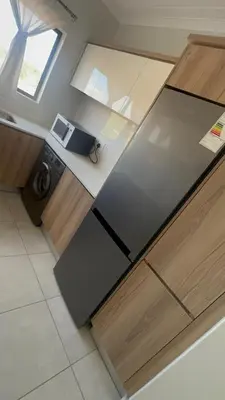 an overhead view of a kitchen with a refrigerator at The Blyde Pretoria in Pretoria