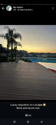 a screenshot of a librarystayigation on a budget book and service now at The Blyde Crystal Lagoon Pretoria 3Bed in Pretoria