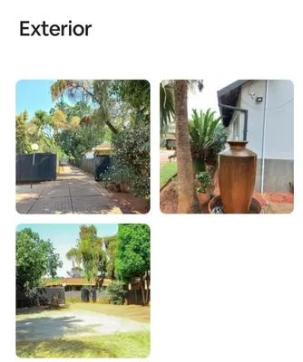 a collage of four pictures of a street at Amani Princely treat Silverton in Pretoria