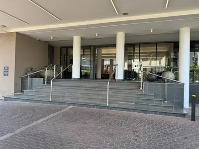 a building with stairs in front of a building at 136 Trilogy in Pretoria