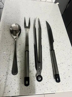a group of kitchen utensils sitting on top of a counter at 326onMackenzieSt in Pretoria
