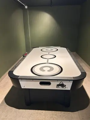 a stove top oven sitting in a room at Circa apartment hotel in Pretoria