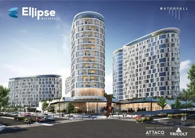 a rendering of a building with two tall buildings at Ellipse Lux Hotel - Apartment in Midrand