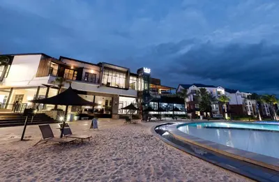 a resort with a swimming pool and a hotel at The Blyde Riverwalk Estate - Luxury Escape in Pretoria