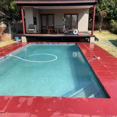 Tucked away with a pool view