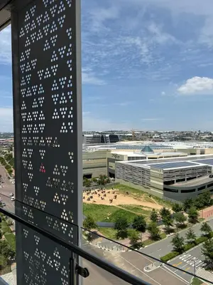 a view from the balcony of a building at Ellipse Luxary Apartment in Midrand