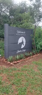 a sign for a hirudongaimpression at Hartbeest Bush Stay #25 in Hartbeespoort