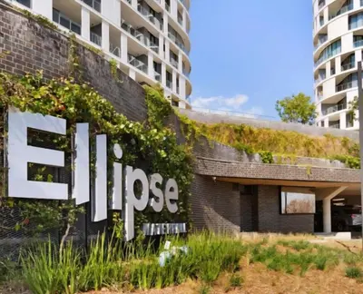 a building with a sign for the ellesse at 4TEN15 Deluxe at Galileo, Ellipse in Midrand