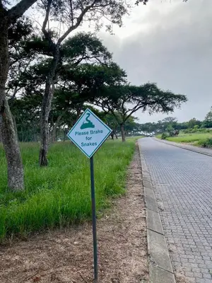 a street sign on the side of a road at Inn Da Bush in Nelspruit