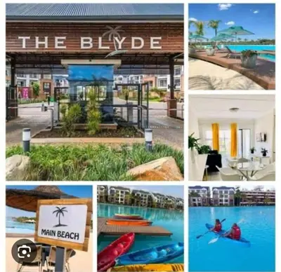 a collage of pictures of a hotel and a pool at The Exquisite apartment at its best ! in Pretoria