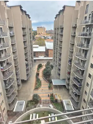a view from the balcony of an apartment building at Bachelor in Hatfield in Pretoria