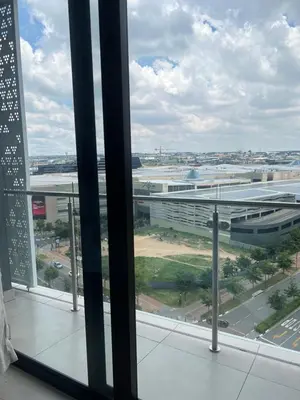 a view from the window of a building at Executive Studio at Ellipse Galileo - Waterfall in Midrand