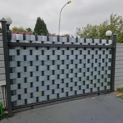 a black fence with squares on it at 14 Isabel Room 2 in Centurion