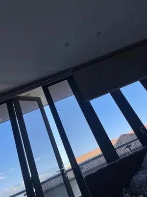 a view from the top of a building with windows at Madlabeezy in Kempton Park