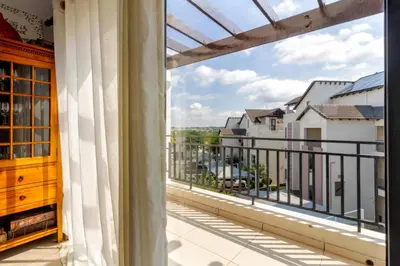 a view from the balcony of a house at The View in Fourways