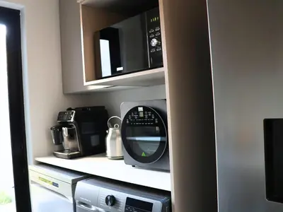 a kitchen with a microwave oven and a microwave at 41 on 20th in Pretoria