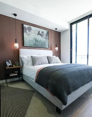 a bedroom with a large bed in a room at Serenity Getaway in Midrand