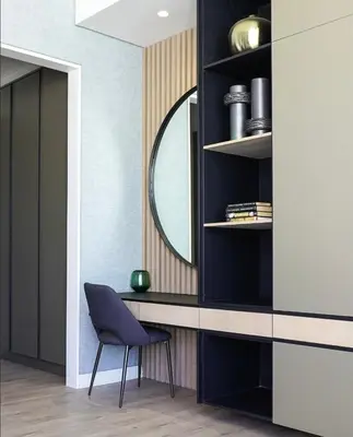 a dining room with a chair and a mirror at Serenity Getaway in Midrand