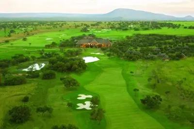 an overhead view of a green golf course at Kukama's Rest at Zebula 317 in Mabula