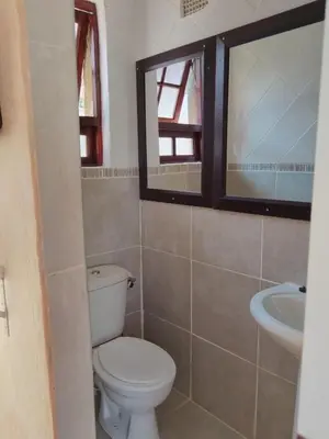 a bathroom with a toilet and a sink at BellaMaria in Pretoria