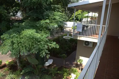 an overhead view of a garden on a building at Purple Olive Guest House in Pretoria
