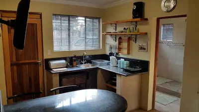 a kitchen with a counter top and a sink at 298 on 34th in Pretoria