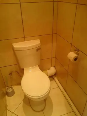 a bathroom with a white toilet in a room at Minco Guesthouse in Kempton Park
