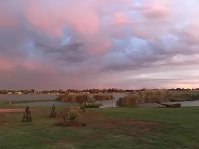 a view of a river under a cloudy sky at Bottom of Boden in Benoni
