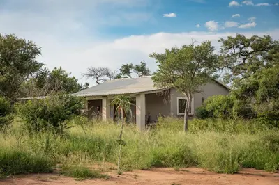 a house in a field of tall grass at Route 40 in Hoedspruit