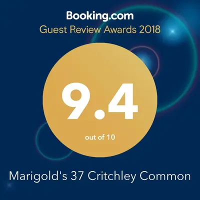 a sign that reads guest review awards maripuds charitable committee at Marigold's 37 Critchley Common in Dullstroom