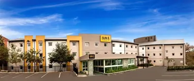 a rendering of a hotel with a parking lot at SUN1 PRETORIA in Pretoria