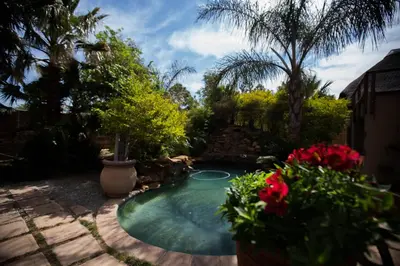 a small swimming pool with a frisbee in it at Inyameko BnB in Centurion