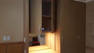a room with a cupboard with a light in it at Bubez Guesthouse in Barberton