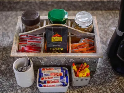 a container filled with lots of different types of candy at Stay@Sparks Guesthouse in Lephalale
