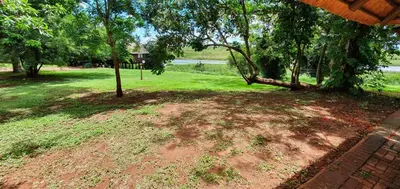 a tree in a park with a grass field at Elephant Walk Retreat in Komatipoort